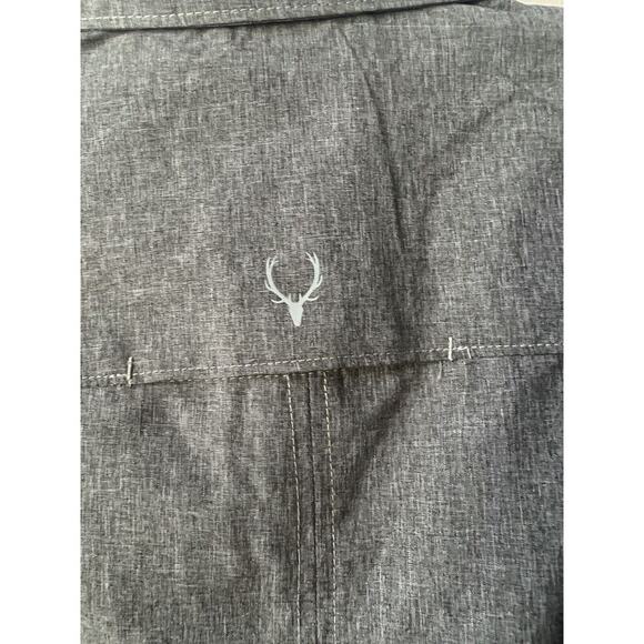 XPLR Jeremiah Shirt Mens Small Gray Long Sleeve Vented Button Up Outdoors NWOT - Picture 5 of 9
